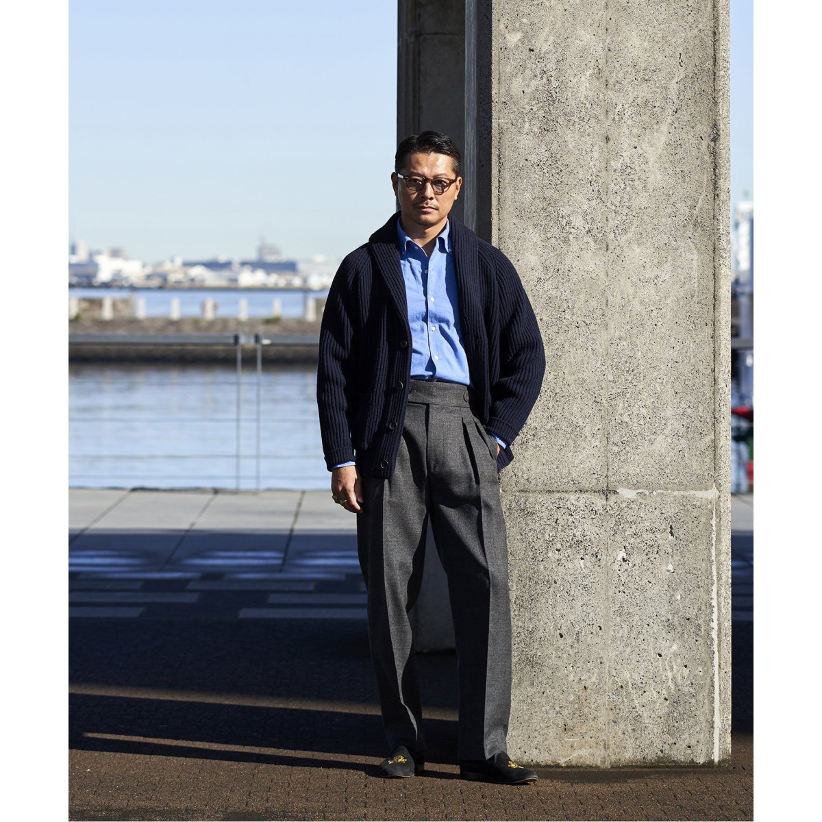 avancer / アボンシェル】ショールカラー カーディガン | エディフィス