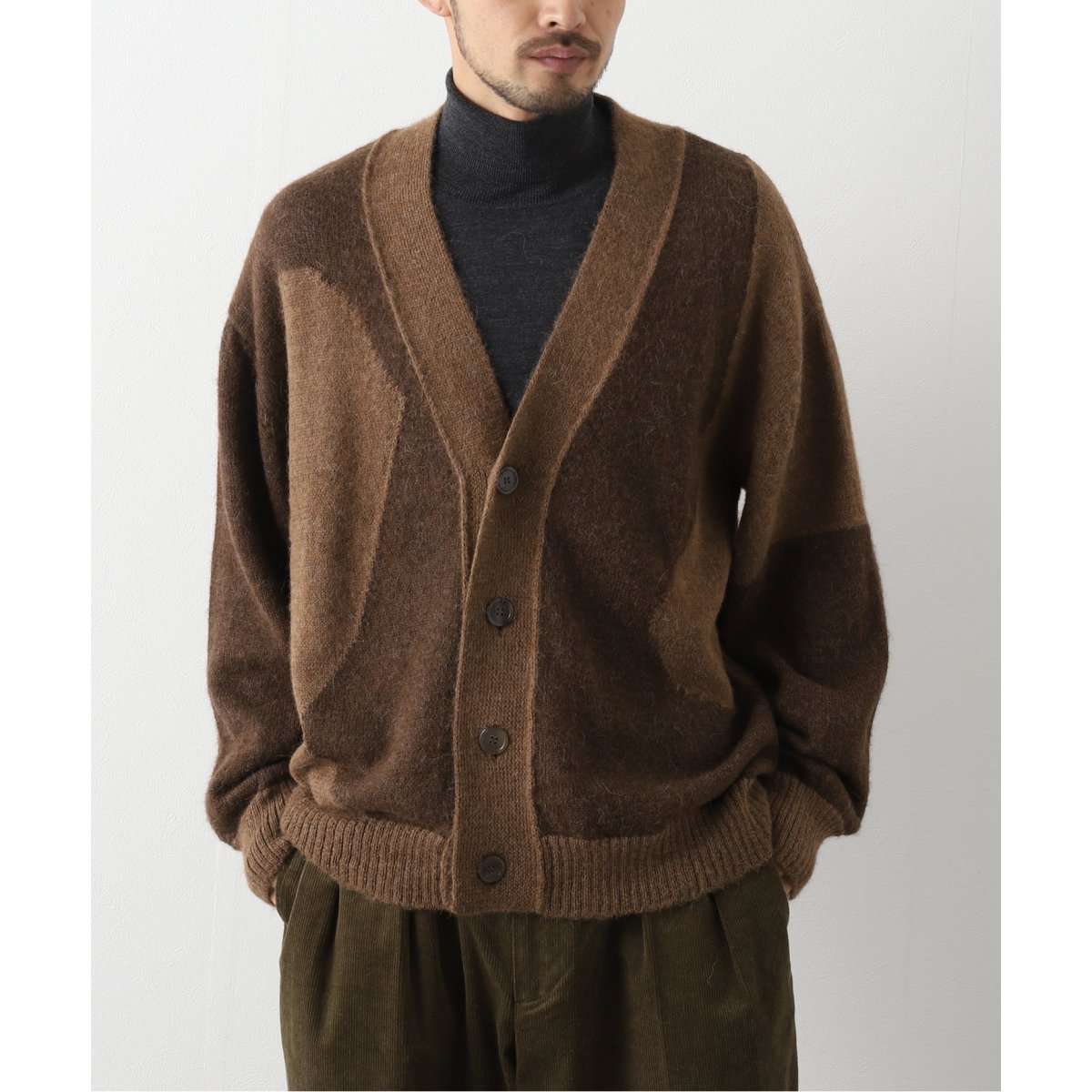 【美品】MARKAWARE/マーカウェア/アルパカカーディガン/サイズ2 MARKAWARE ALPACA CARDIGAN