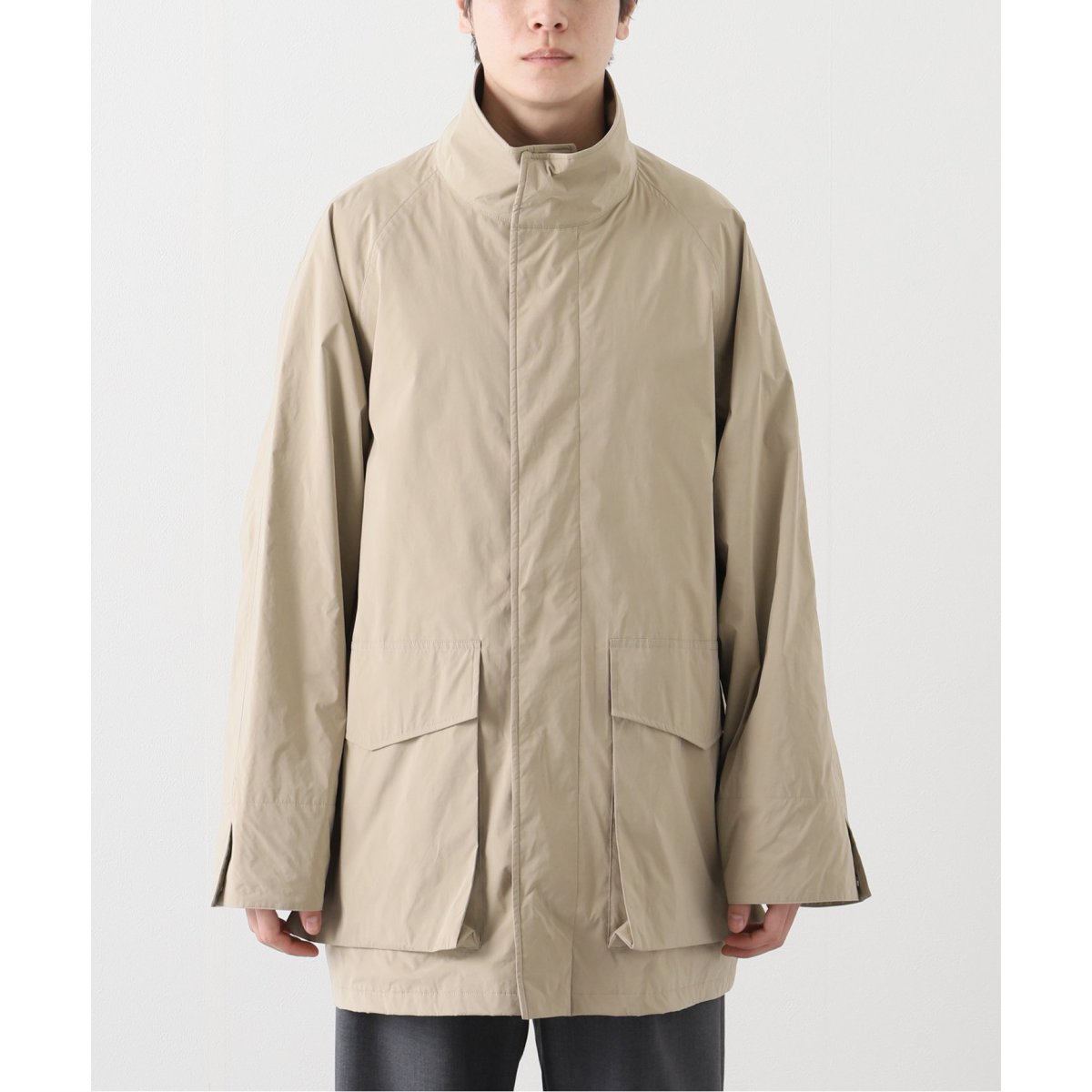ジャケット・アウター ATON WEATHER SUEDE STAND FIELD COAT m32318017527_1.jpg