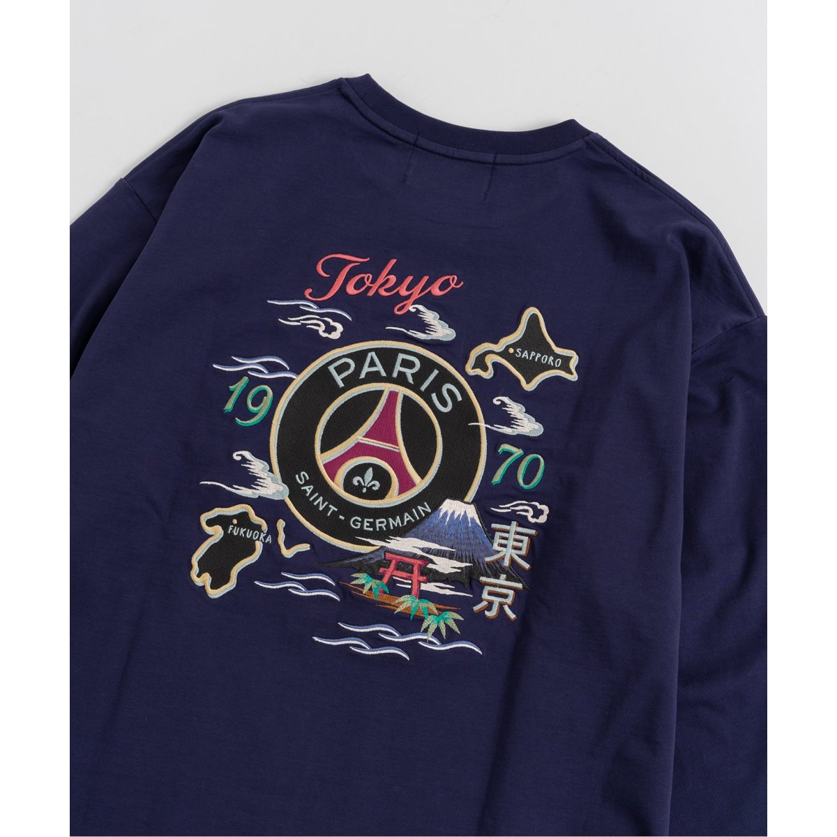 Paris Saint-Germain】TOKYO刺繍 ロングスリーブ Tシャツ
