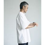 ATON / エイトン】別注 スビン コットン オーバーサイズ バンドカラー 