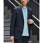 高通気＆シワ防止機能 カラミ メッシュ 2ボタン ジャケット 