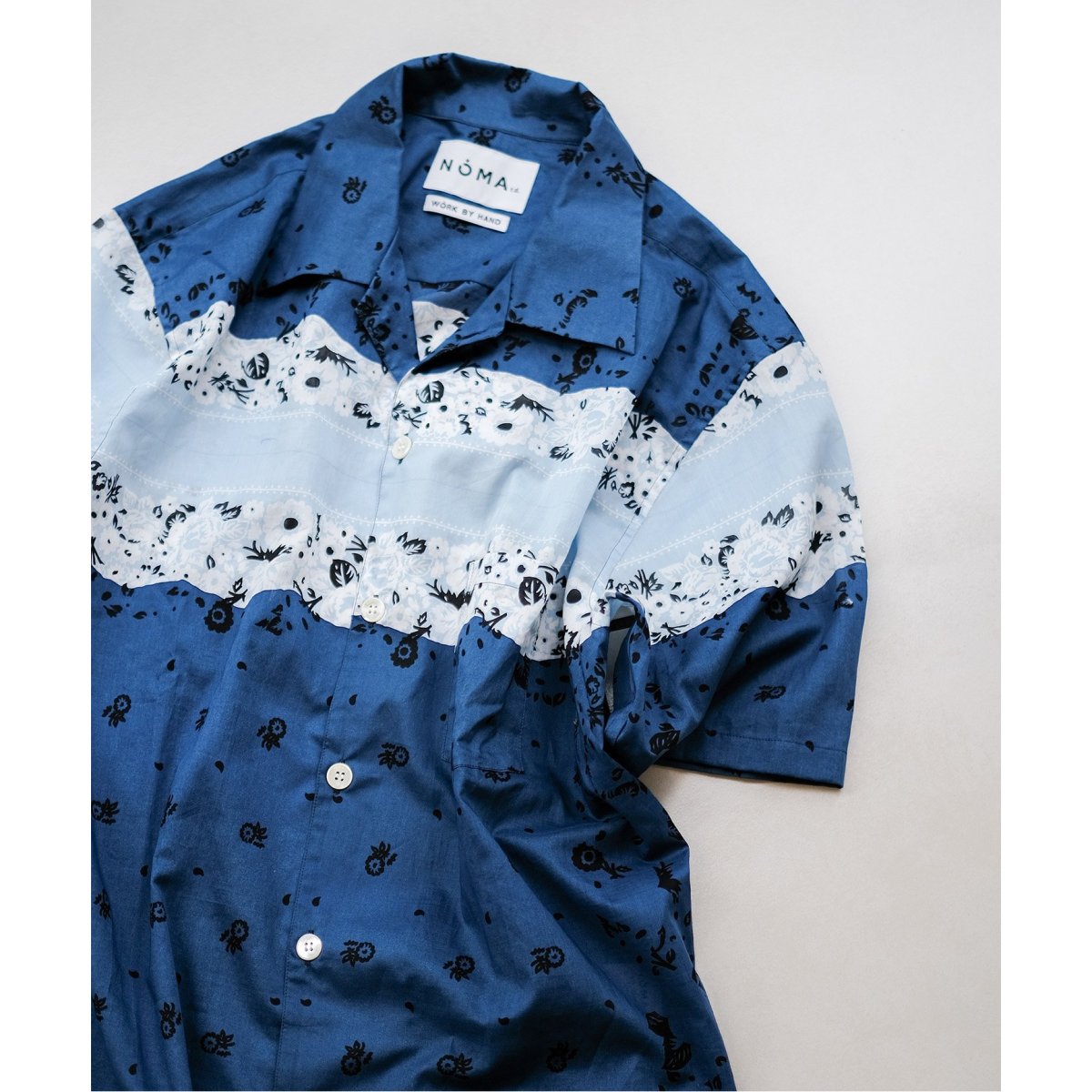 NOMA t.d. for LA BOUCLE】別注 バンダナ プリント 半袖 シャツ