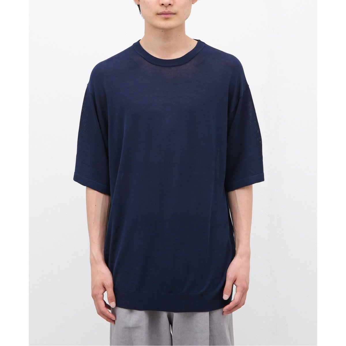 walenode / ウェルノード 】ウォッシャブルシルクシアーKNIT TEE