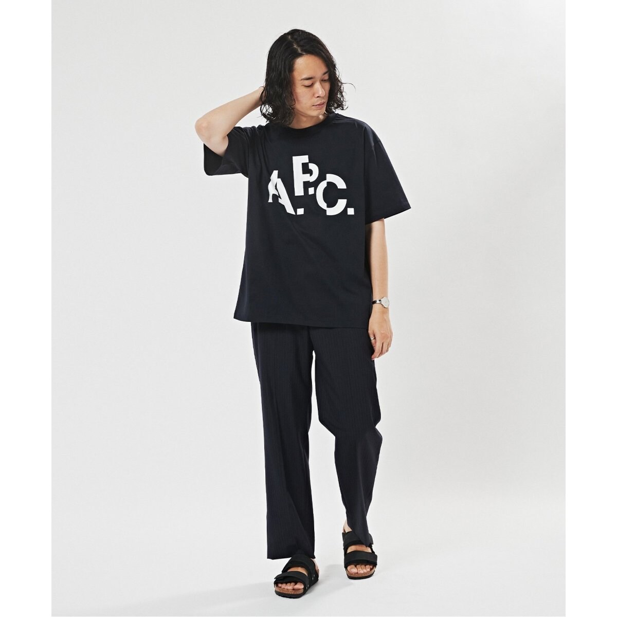 イエナ【A.P.C./アー・ペー・セー】別注 DECALEプリントTシャツ A.P.C.（アーペーセー）の「【A.P.C. / アーペーセー】別注