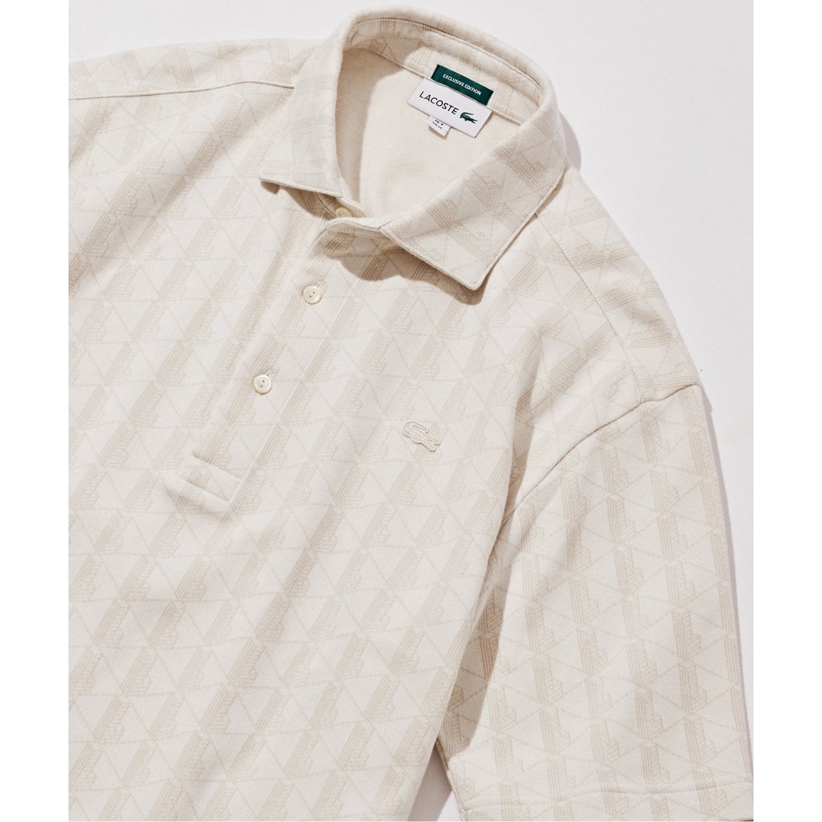 LACOSTE / ラコステ】別注 モノグラムジャカード ポロシャツ