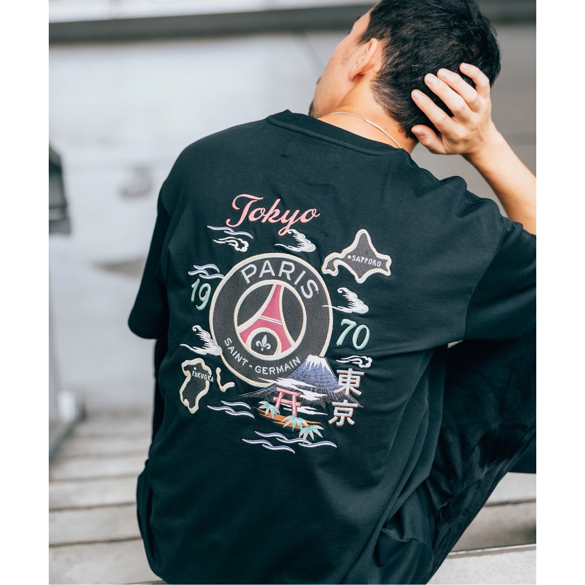 Paris Saint-Germain】TOKYO刺しゅう Tシャツ | エディフィス(EDIFICE