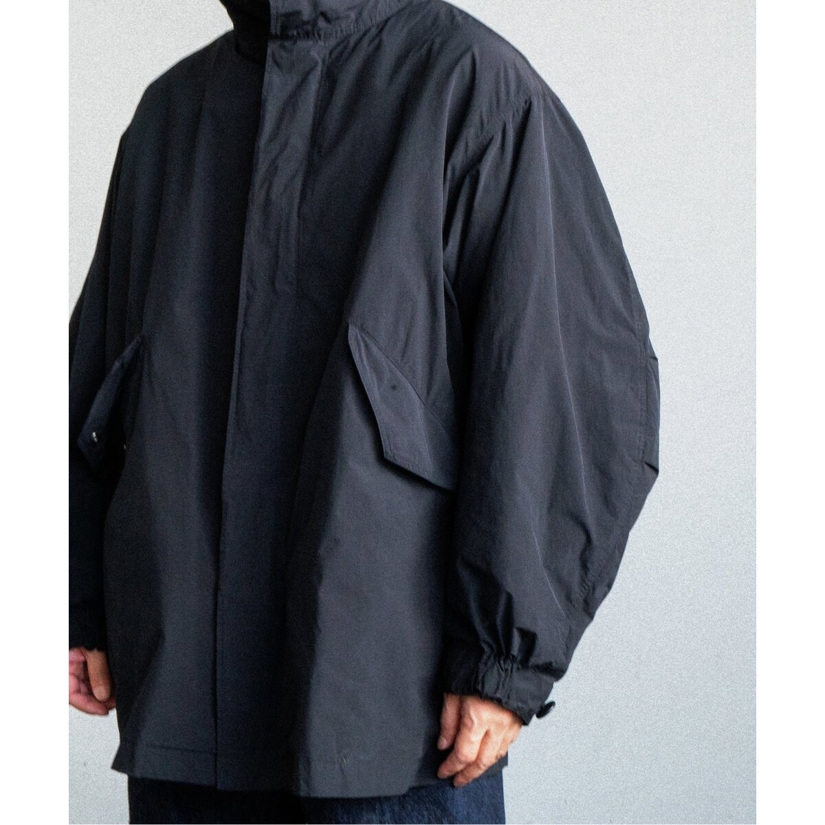 ATON / エイトン】別注 AIR WHEATHER SHORT MODS COAT