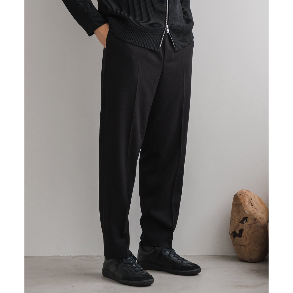23SS セラドール　ALFRED PLISSE イージースラックス soe】EX.GEOGETTO STRAIGHT SLACKS（スラックス）｜soe（ソーイ