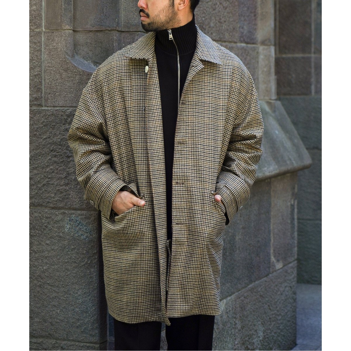 EDIFICE別注　マッキントッシュHUMBIE ライトメルトン　サイズ40 MACKINTOSH / マッキントッシュ】別注 HUMBIE ステンカラー ライト