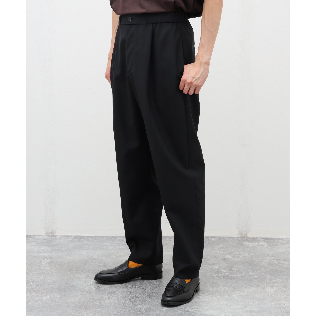 ATON / エイトン】WOOL TROPICAL TAPERED EASY PANTS ATON / エイトン】WOOL TROPICAL TAPERED EASY PANTS