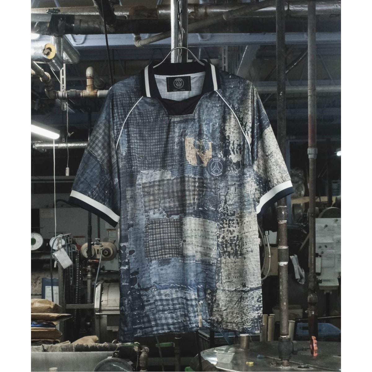 【極美品】パリ・サンジェルマン PLJ BORO PRINTED PIATE Ｍ 極美品】パリ・サンジェルマン PLJ BORO PRINTED PIATE M