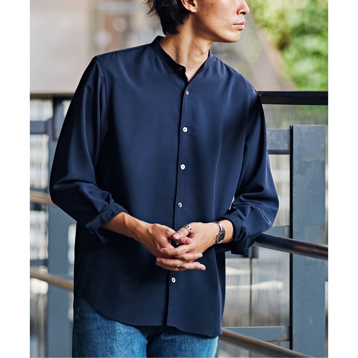 EDIFICE エディフィス ウールツイル ウエスタンシャツ メンズ EDIFICE