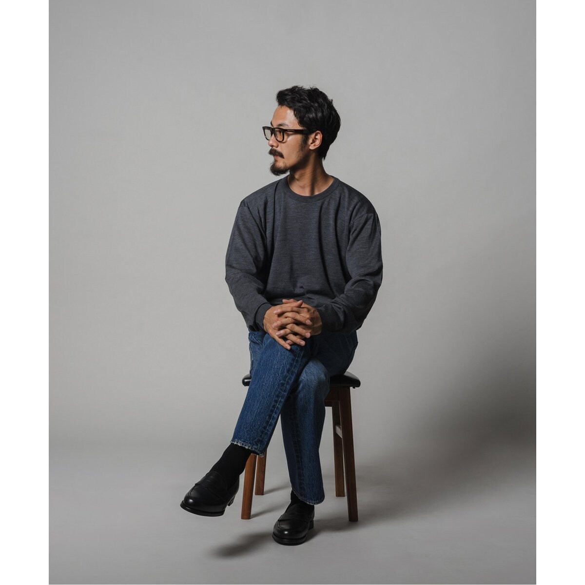 JOHN SMEDLEY / ジョンスメドレー】別注 30ゲージ クルーネックニット