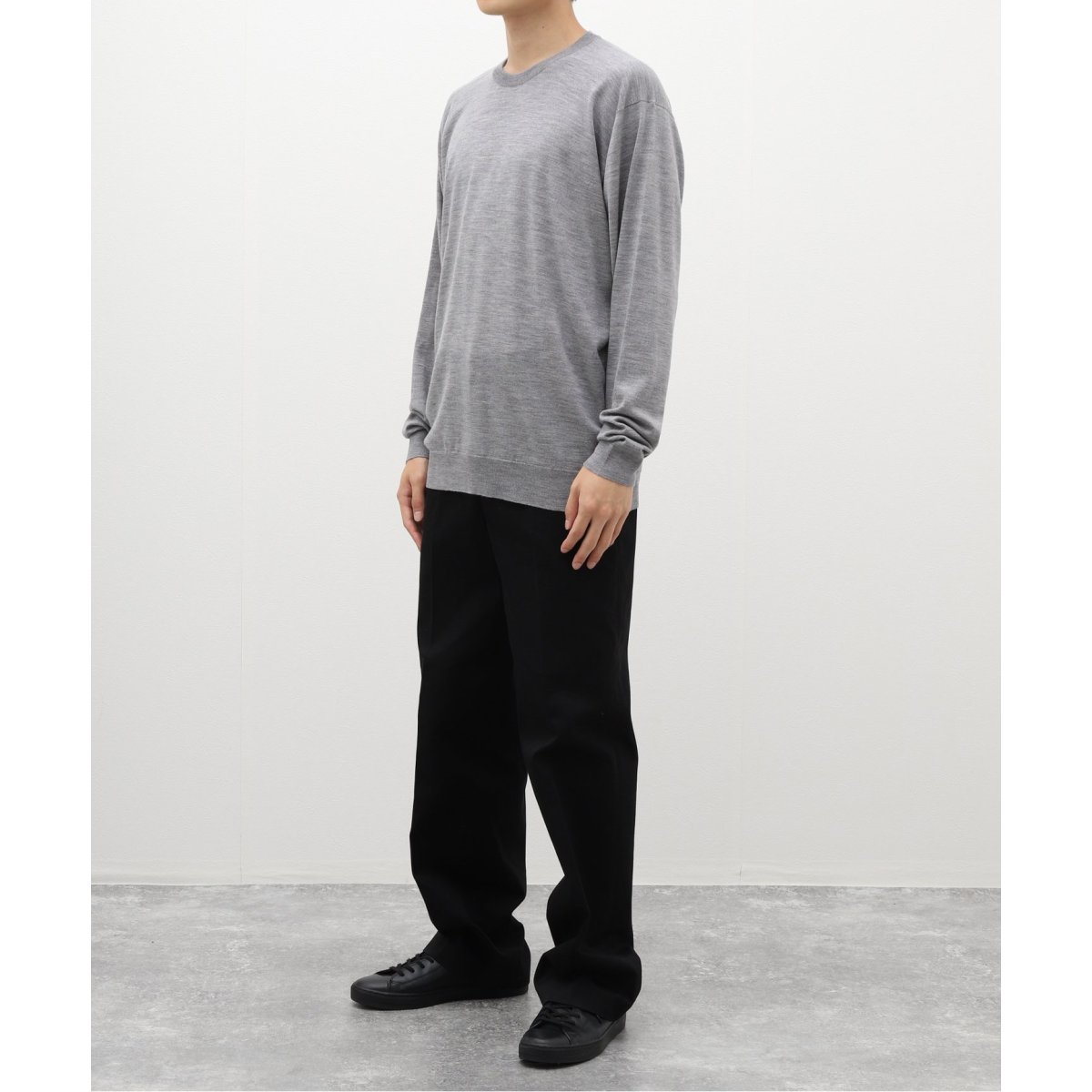 【加茂】JohnSmedley Edifice別注 スメドレークルーネック JOHN SMEDLEY / ジョンスメドレー】別注 30ゲージ クルーネックニット