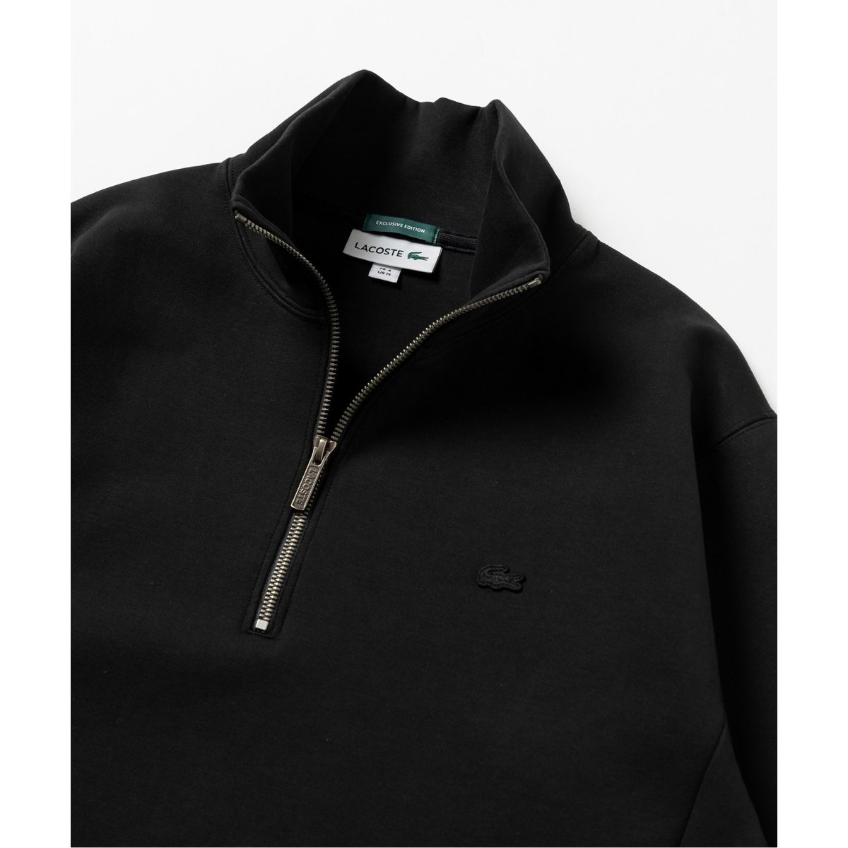 LACOSTE for EDIFICE/417】別注 ハーフジップ スウェット