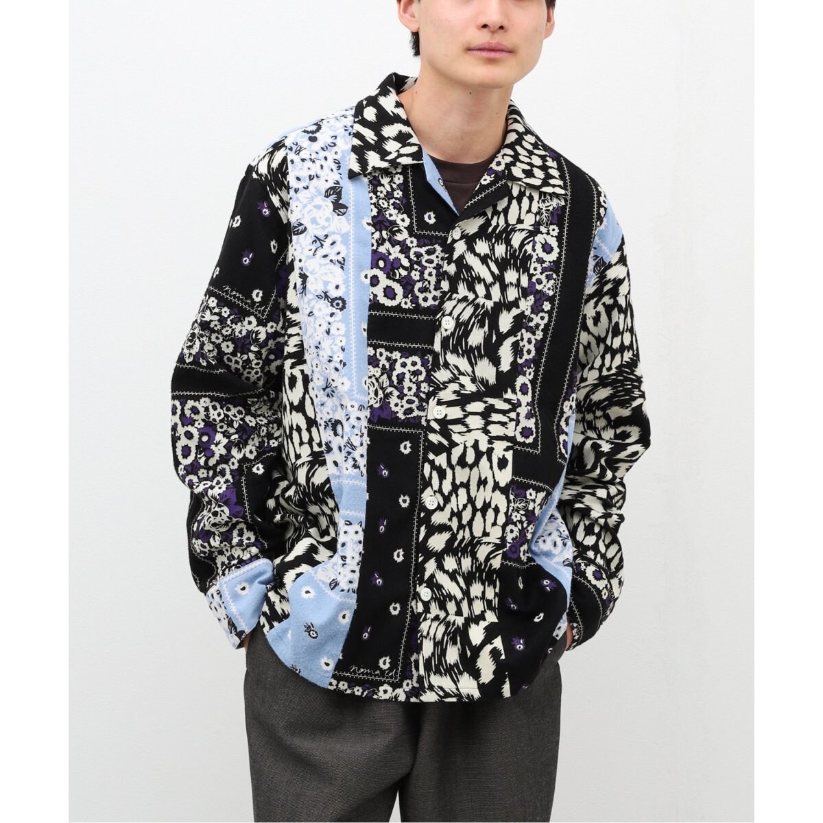 NOMA t.d. / ノーマ ティーディー】Flannel Open Collar Shirt