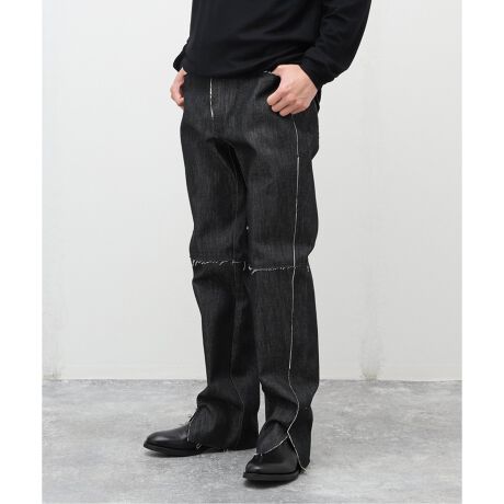 GABRIELA COLL GARMENTS】DENIM SLIT TROUSERS | エディフィス(EDIFICE 