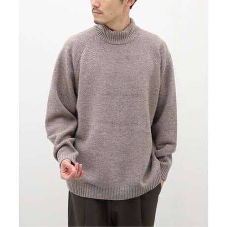 ATON / エイトン】WOOL KANOKO MOCKNECK SWEATER | エディフィス 
