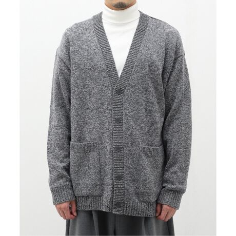 ATON / エイトン】WOOL MOULINE OVERSIZED CARDIGAN | エディフィス 