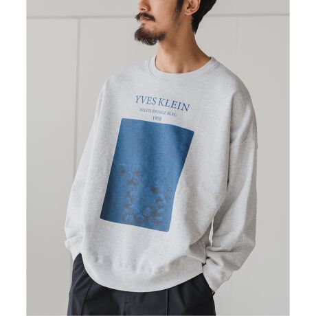 YVES KLEIN / イヴ クライン】別注 グラフィック プリント スウェット 