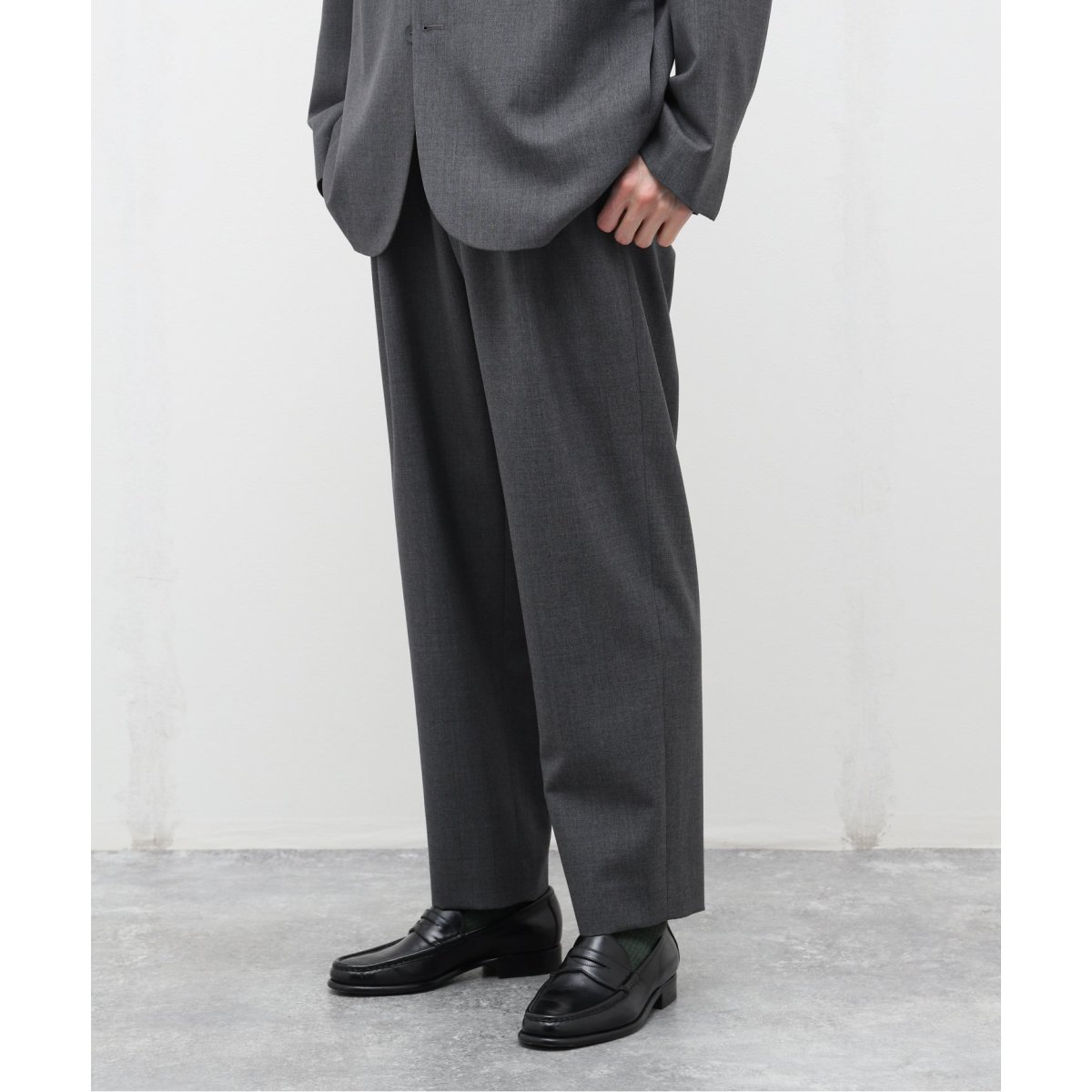 ATON / エイトン】WOOL TROPICAL TAPERED EASY PANTS | エディフィス