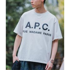 A.P.C. / アーペーセー】別注 オーバーサイズ ロゴプリント Tシャツ 