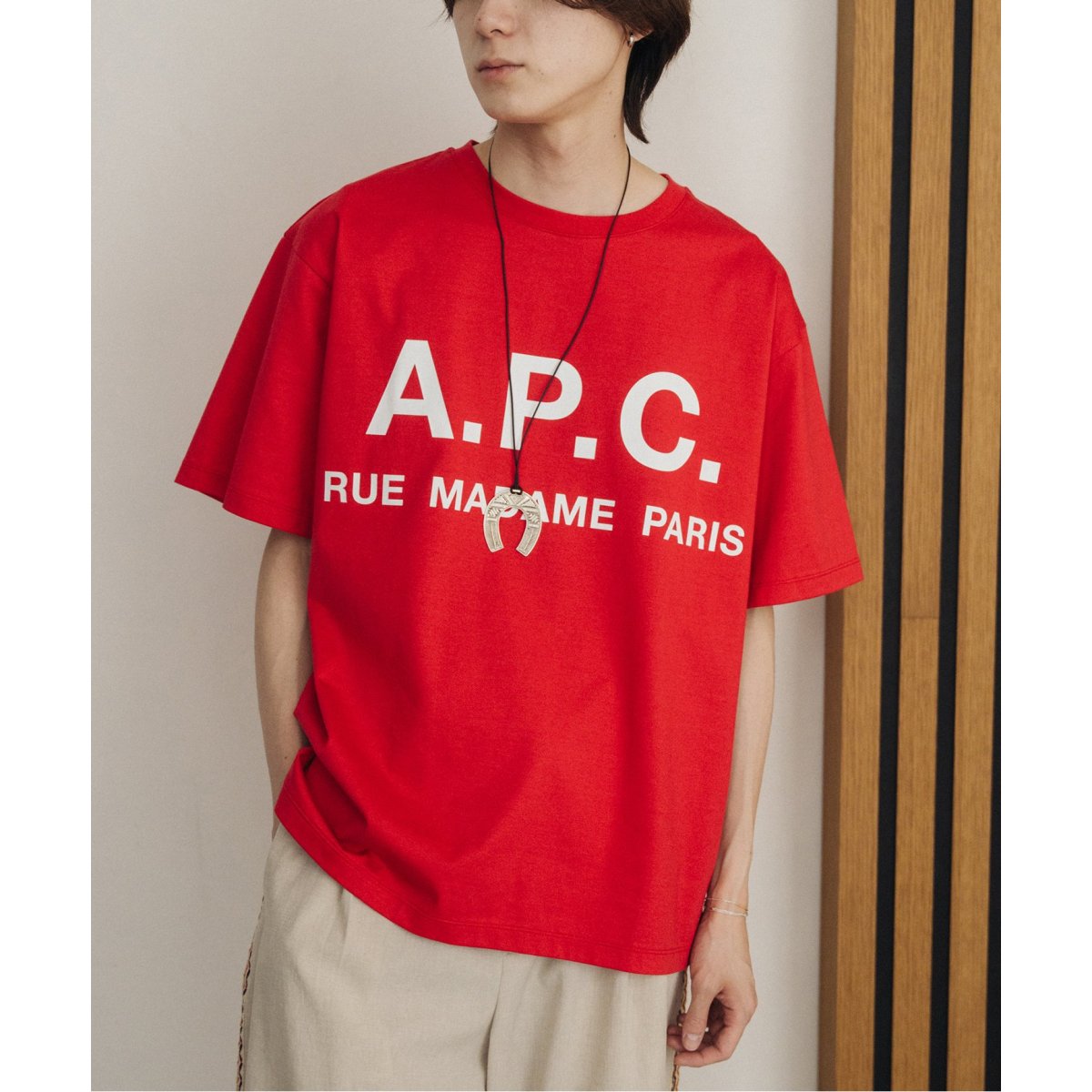 A.P.C. / アーペーセー】別注 オーバーサイズ ロゴプリント T
