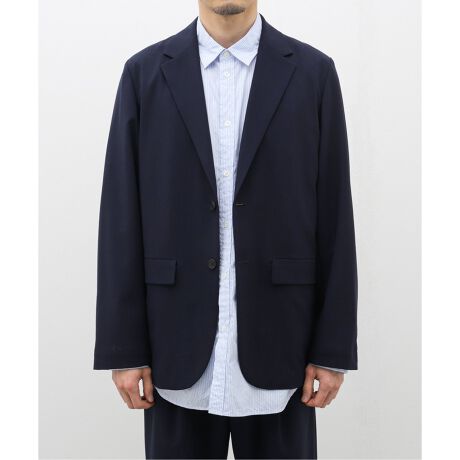 ATON 買い漁っ ウールカシミヤ レザーポケットフードコート