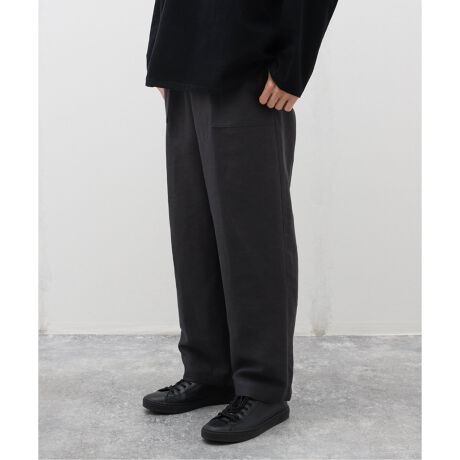 ATON / エイトン】COTTON HEMP SATIN BAKER PANTS | エディフィス 