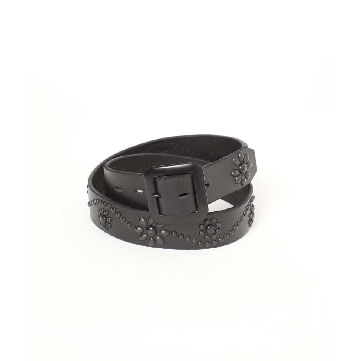 HTC / エイチティーシー】All Black Studs Belt | エディフィス