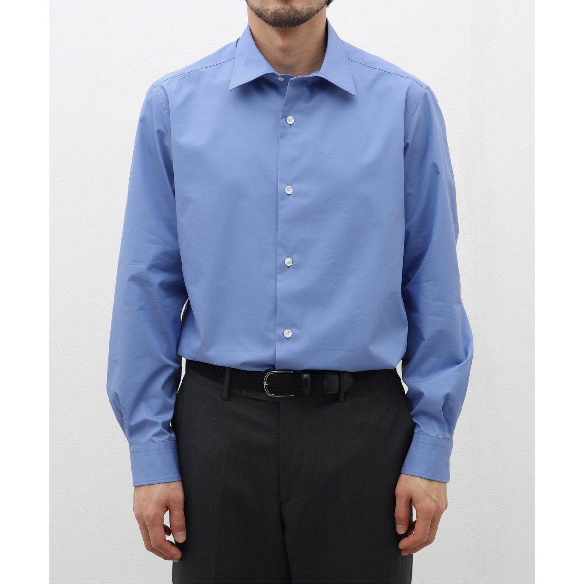 EDFICE  140/2  ストレッチ　セミレギュラーカラーシャツ 140/2 ストレッチ セミレギュラーカラーシャツ | エディフィス(EDIFICE