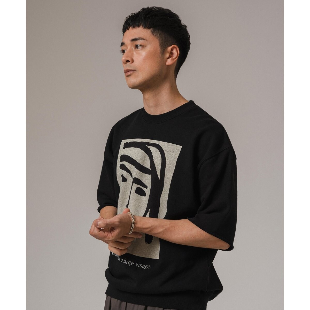 新品半額‼️EDIFICE MATISSE別注アート　ベイクルーズ　スウェット MATISSE(マティス) 別注 アートプリント スウェット Tシャツ
