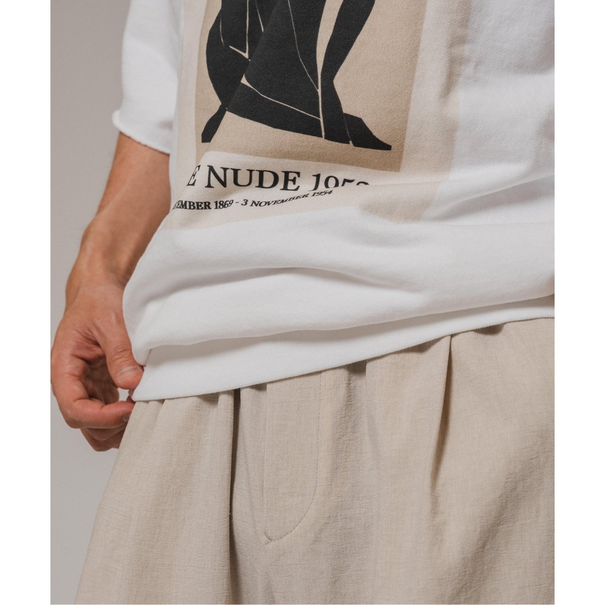 新品半額‼️EDIFICE MATISSE別注アート　ベイクルーズ　スウェット MATISSE(マティス) 別注 アートプリント スウェット Tシャツ
