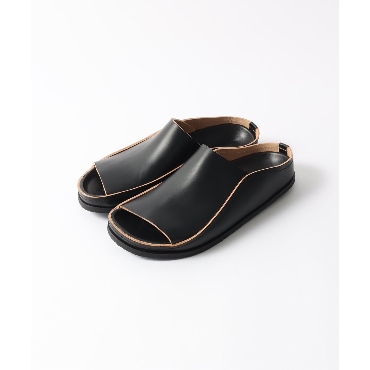 LEMAIRE Fussbett レザー サンダル LEMAIRE(ルメール) FUSSBETT SANDALSレザーサンダル ブラック