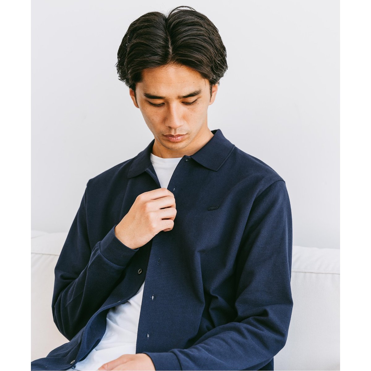 LACOSTE (ラコステ) 別注 フルオープン ロングスリーブ