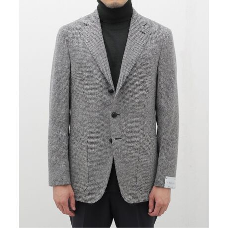 値下げ Caruso リネン ジップアップブルゾン 物凄い