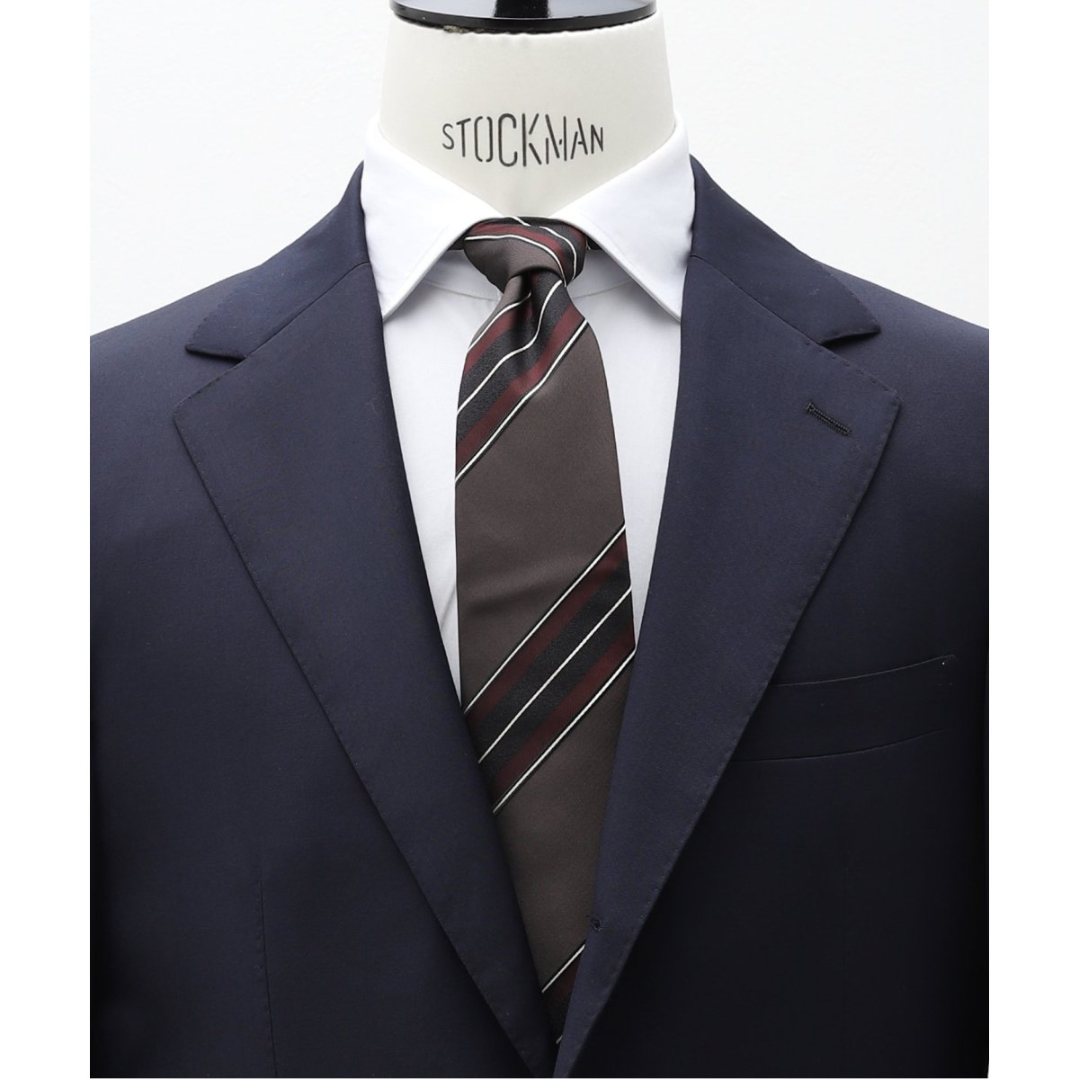 Holiday&Brown ホリデー&ブラウンシルクウール　ソリッドタイ Holliday & Brown (ホリデー & ブラウン) シルクソリッドタイ