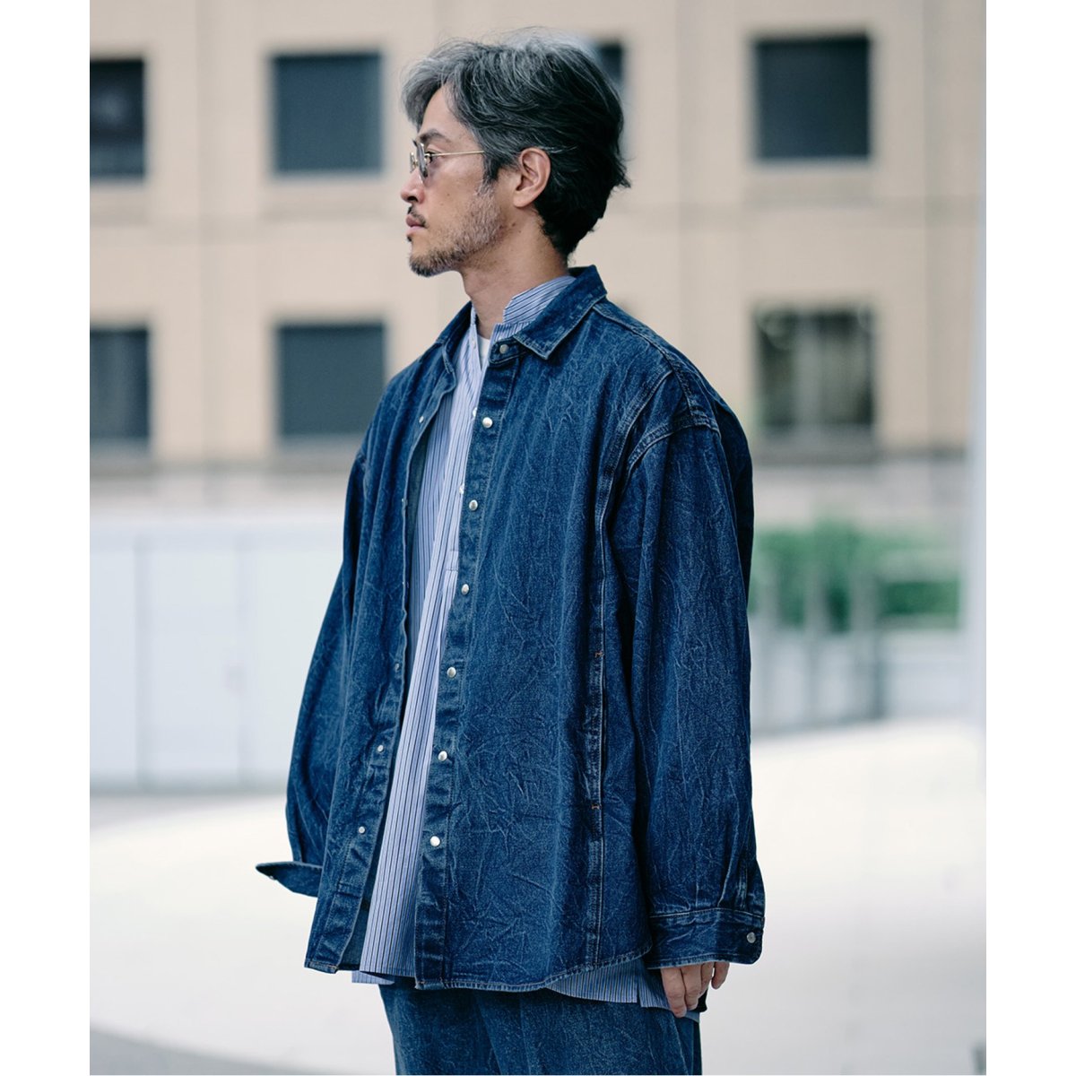 WAX LONDON / ワックスロンドン】バスケットチェックシャツ BLUE/WHITE | エディフィス(EDIFICE) | マルイウェブチャネル