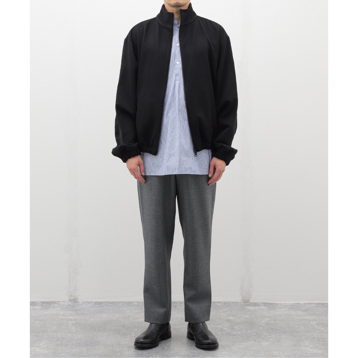 GABRIELA COLL GARMENTS】WOOL ZIPPER JACKET S14-261 GABRIELA COLL GARMENTS】WOOL ZIPPER JACKET S14-261