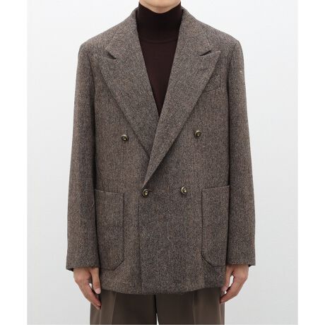 la favola(ラ ファーヴォラ) SEMI DOUBLE JACKET Tweed J24/W 