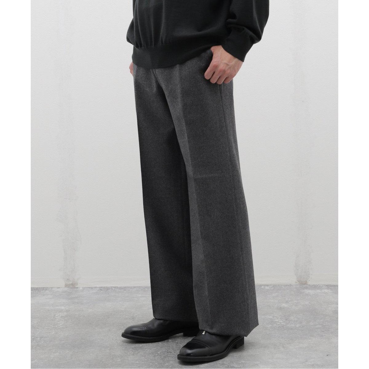 [新品] HUSBANDS(ハズバンズ) スラックス HUSBANDS(ハズバンズ) High Waisted Trousers Scottish | エディフィス
