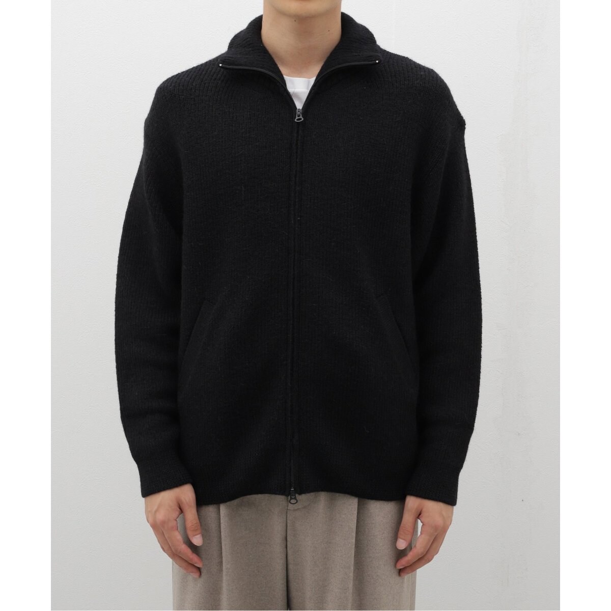 新品 ATON ベビーアルパカクルーネック ニット ATON（エイトン）の