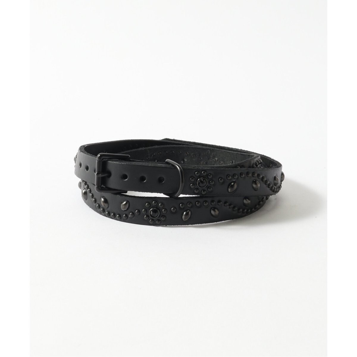 HTC(エイチティーシー) All Black Studs Belt Narrow