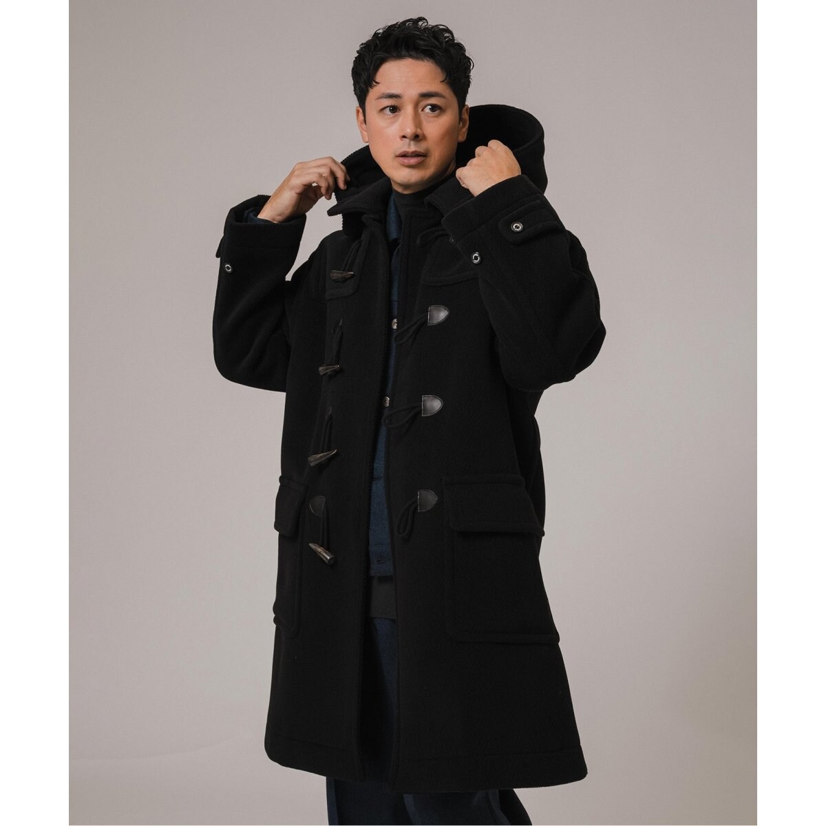 INVERTERE(インバーティア) 別注 デタッチャブルヘリンボンダッフル