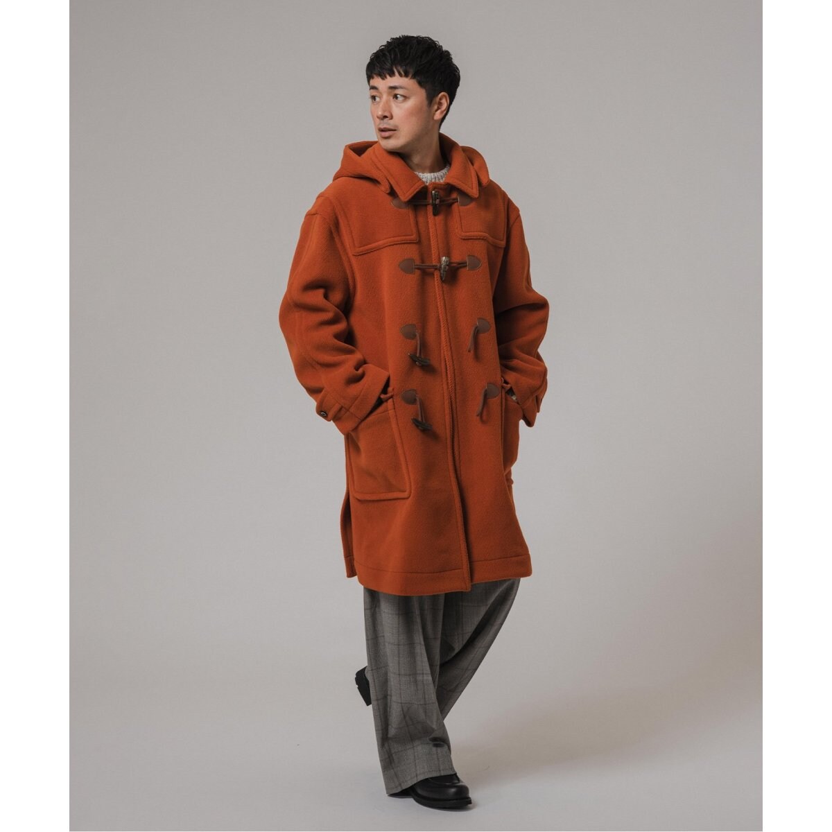 INVERTERE(インバーティア) 別注 デタッチャブルヘリンボンダッフル