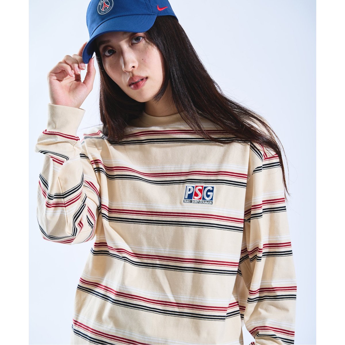 Futura×Paris Saint-Germain 刺しゅうベースボールシャツ パリ