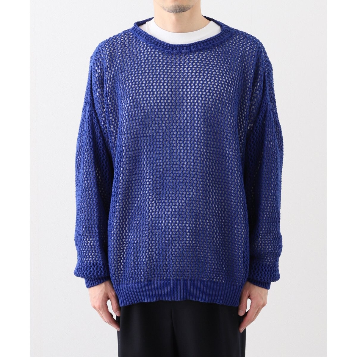 s.k. manor hill(エスケーマノアヒル) Open Knit Sweater