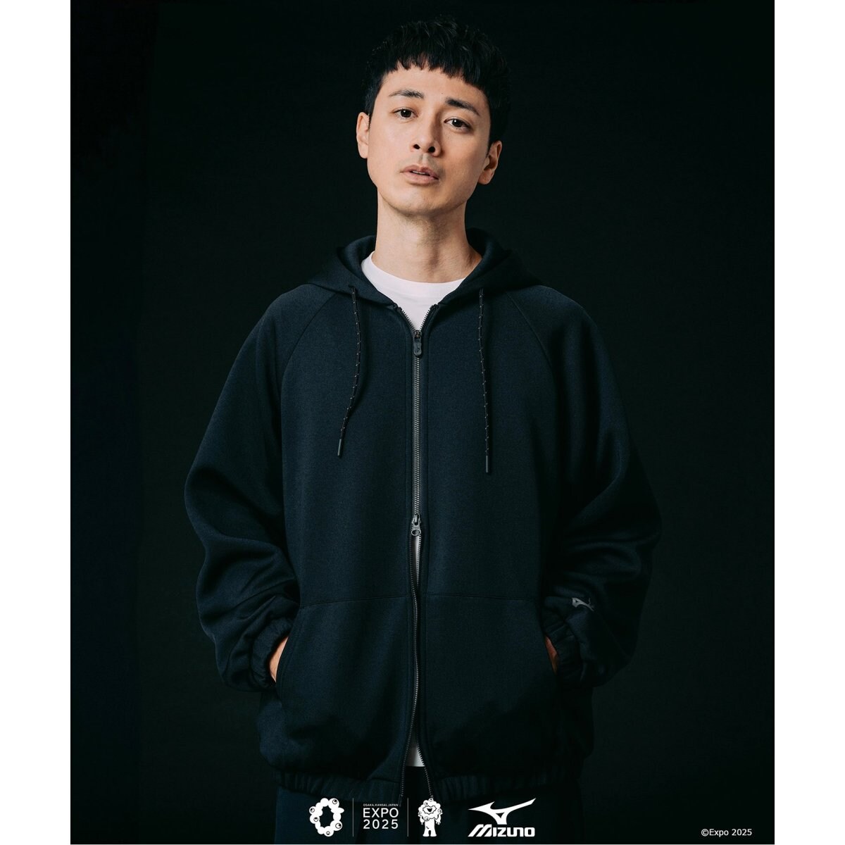 MIZUNO × OSAKA EXPO2025 別注 ジップアップ フーディー