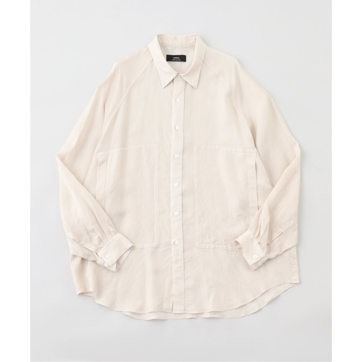 ensou. (エンソウ)Big Raglan Sleeve Shirt E12S003 | エディフィス